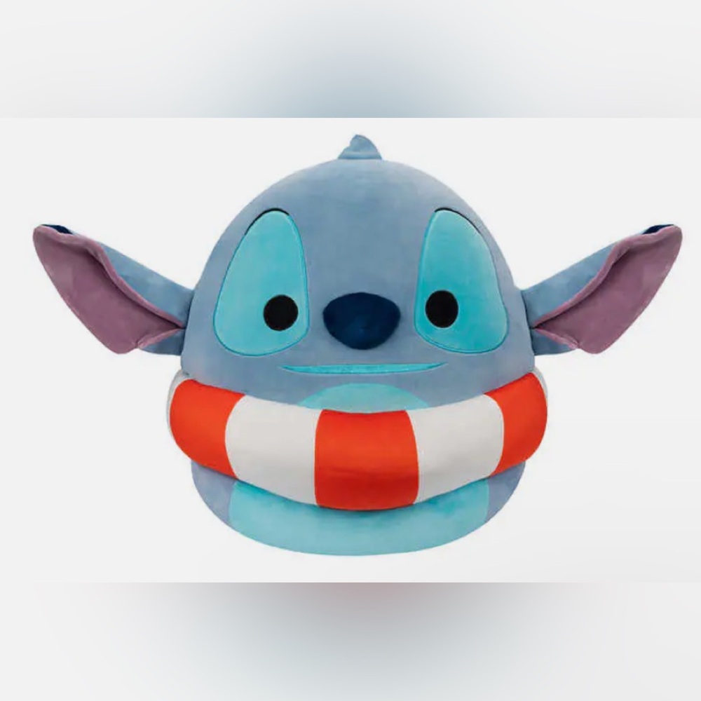 Disney Stitch at the Beach with Life Preserver, 24 inches